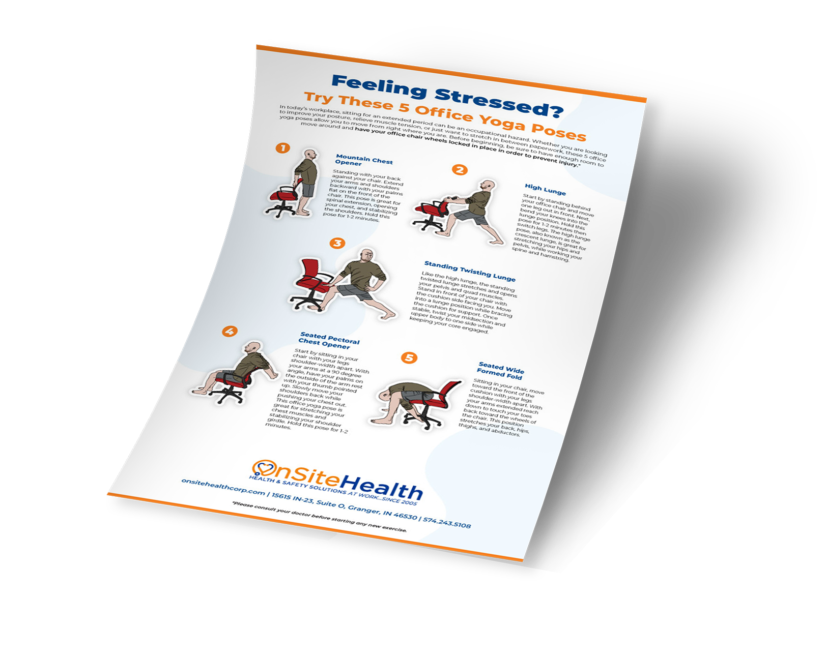 Yoga infographic mock up